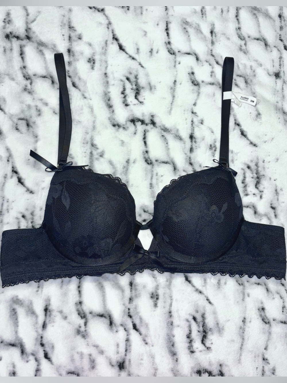 Black Lace Push-Up Bra